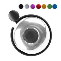 REKATA Aluminum Bike Bell, Loud Sound Bicycle Bell for Adults Kids Girls Boys (Silver)