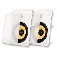 Acoustic Audio HD-800 In Wall 8" Speakers Home Theater Surround Sound Pair