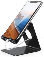 Lamicall Cell Phone Stand, Phone Dock : Cradle, Holder, Stand Compatible with Switch, All Android Smartphone, Phone 11 Pro Xs Xs Max Xr X 8 7 6 6s Plus 5 5s 5c Charging, Accessories Desk - Black