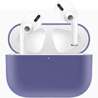 ADWLOF Compatible for AirPods Pro Case, Wireless Charging Supporting, Shockproof Protective Silicone Cover Skin for AirPods Pro Charging Case Series 3,Light Purple