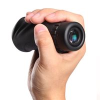 Ueasy Waterproof 10x25 High Powered Lightweight Handheld Mini Monocular Bak-4 Fully Multi-Coated Prism Outdoor Sports Telescope Black