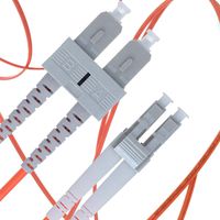 LC to SC Fiber Patch Cable Multimode Duplex - 2m (6.56ft) - 50/125um OM2 - Beyondtech PureOptics Cable Series