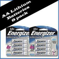 Energizer AA Lithium Batteries 8 pack