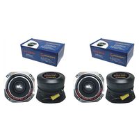 Q Power Car Audio 600W 4" Aluminum Bullet Horn w/ 1.75" Super Tweeter (2 Pack)