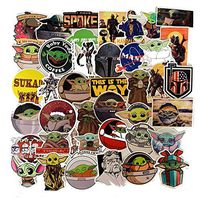 Fuguan Stickers, Waterproof Vinyl Stickers Car Motorcycle Bicycle Skateboard Luggage Decal for Kids Teens Adults(5cm-10cm 50pcs 4)