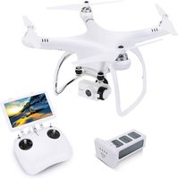 UPAIR One Drone 2.7K with 7 inch Screen, Quadcopter Drone with Camera, 5.8G FPV Monitor Transmit Live Video, Altitude Hold/Headless Mode/GPS Position Hold/One Key Return, Drone for Beginners