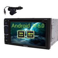 EinCar for Universal Car Stereo Android 6.0 Quad Core Car Radio Double Din GPS Navigation 6.2'' Touch Screen Car DVD CD Player Autoradio Audio Receiver Bluetooth Head Unit + External Micro