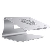 Bestand Laptop Stand - Ergonomic Aluminum Ventilated Desktop Stand for MacBook [Honeycomb Version] Mount, Holder for Apple MacBook Air, MacBook Pro, All Notebooks, Silver(Patented)