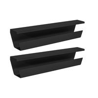 WireTamer Cable Management Tray - Under Desk Cord Organizer (2 Pack, Black)
