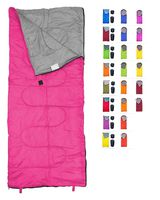 REVALCAMP Lightweight Pink Sleeping Bag Indoor & Outdoor use. Great for Kids, Youth & Adults. Ultralight and Compact Bags are Perfect for Hiking, Backpacking, Camping & Travel.
