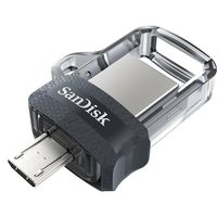 SanDisk 128GB Ultra Dual USB 3.0 and Micro USB Flash Drive, Up to 150MB/s Read Speed