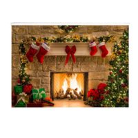 Kaimu Portable Print Christmas Style Collapsible Photography Background For Shooting Party Games & Activities