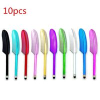 AThumb 10pcs Universal Capacitive Stylus Pen Touchscreen Pen Feather Designed for Touch Screens iPhone iPad, iPod, Samsung Galaxy