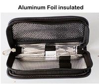 CHILLPACKS Diabetic Insulin Pen/Medication Travel Cooler Case,for 1's Pen - w/2x Ice Packs -Small (Black)