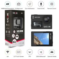 Orignal SJCAM SJ6 LEGEND Dual Screen 2″ LCD Touch Screen 2880×2160 Novatek NT96660 Panasonic MN34120PA CMOS 4K Ultra HD Sport DV Action Camera Black+extra 1 battery
