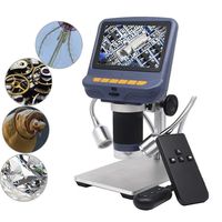 Andonstar 4.3 Inch 1080P LCD Digital USB Microscope with 10X-220X Magnification Zoom, 8 LED Adjustable Light, Camera Video Recorder for Phone Repair Soldering Tool Jewelry Appraisal Biologic Use