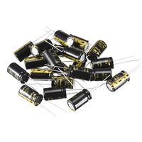 uxcell Aluminum Radial Electrolytic Capacitor with 2200uF 10V 105 Celsius Life 2000H 10 x 17 mm Black 20pcs