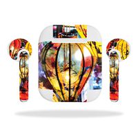 MightySkins Skin Compatible with Apple AirPods - Hoi an Lanterns | Protective, Durable, and Unique Vinyl Decal wrap Cover | Easy to Apply, Remove, and Change Styles | Made in The USA