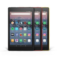Fire HD 8 3-Pack, 16GB - Includes Special Offers (Black/Punch Red/Canary Yellow)