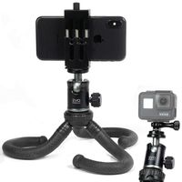 EVO Gimbals GS-Flex Flexible Tripod Kit Bundle 3 in 1 for DSLR, Smartphones or Action Cameras (3 Items) -Works with iPhone, Android, or Windows Smartphones or GoPro Hero4 Thru GoPro Hero7 Black