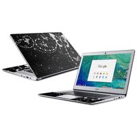 MightySkins Skin Compatible with Acer Chromebook 15" (2018) - Black Butterfly | Protective, Durable, and Unique Vinyl Decal wrap Cover | Easy to Apply, Remove, and Change Styles | Made in The USA