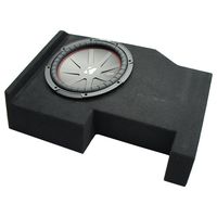 Compatible with 2014 - UP Chevy Silverado Crew Cab Kicker CompR CWR12 Single 12 Sub Box 2 Ohm