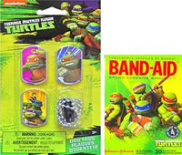 Teenage Mutant Ninja Turtles Children’s Pretend Play Dog Tags with Teenage Mutant Ninja Turtles Adhesive Children’s Bandages