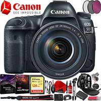 EOS 5D Mark IV EF 24-105mm f/4L is II USM Lens Kit with 128GB Extreme Speed Memory Card and Creative Filter Kit
