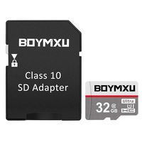 TF Memory Card 32GB,BOYMXU Sd Memory Card 32gb UHS-I Card with Adapter High Speed Tf Card Update-Gray.