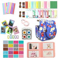 CLOVER 9 in 1 Accessory Bundle Set For Fujifilm Instax Mini 8 Camera : Red Owl Case Bag + Album + close-up lens + Color Filter + sticker borders + wall hang frame + film frame + corner sticker (Pink)