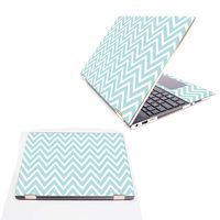 MightySkins Skin Compatible with HP Spectre x360 15.6" (2018) - Aqua Chevron | Protective, Durable, and Unique Vinyl Decal wrap Cover | Easy to Apply, Remove, and Change Styles | Made in The USA