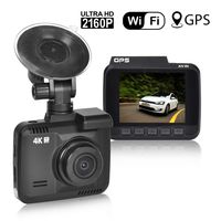 Iseebiz 4K Dash Cam, Car Dashboard Camera Recorder, Novatek Chip, Built-in WiFi GPS, G-Sensor, 150°Wide Angle, Loop Recording, G-Sensor, Parking Mode for Vehicle Truck etc.