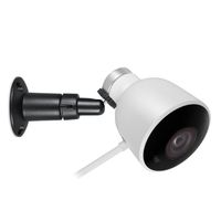 Versatile Aluminum Wall Mount by Wasserstein for Nest Cam Outdoor - Mount Your Nest Cam Outdoor and Angle it whichever Way You Like (Black)