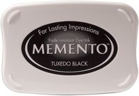 Tsukineko ME000900 Full-Size Memento Fade Resistant Inkpad, Tuxedo Black