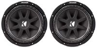 2) Kicker C104 10" 300W Comp 4-Ohm Car Audio Subwoofers Subs C10 Pair | 43C104