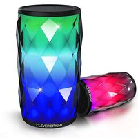 Portable Bluetooth Speakers Touch Control LED Lights 6 Light Modes Wireless Speaker HD HiFi Powerful Sound Built-in Mic,AUX,Hands Free Home Outdoor Wireless Bluetooth Speaker