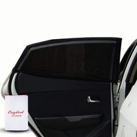 Cozybiub Premium 2 Pack Side Car Window Shade Protects Baby,Kids,Pets,Fits Small Medium and SUVS (Black, L)