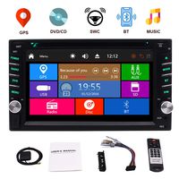 Double Din Car Stereo GPS Navigation for Car 6.2 Inch Touch Screen Car DVD Player with Bluetooth in Dash Head Unit Car Radio Receiver Support Steering Wheel Control&Rear View Camera&Mirror Link
