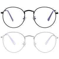 Blue Light Blocking Glasses for Women Man Round Metal Anti Blue Ray for Computer Harmful Ray UV Blocker Gaming Glasses