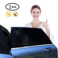 Meleden 2 Pack Car Window Shades for Kids & Pets, Rear Side Window Car Sun Shades, Cover Car Side Window Sun Shade, Provides UV Protection, Universal Fit