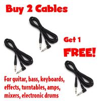 Cable Corp Buy 2 Get 1 Free 10' Molded End Right Angle To Straight Instrument Cables (SC10X-3)