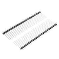 uxcell 30Pcs 2.54mm Pitch 40-Pin 25mm Length One Row Straight Connector Pin Header Strip for Arduino Prototype Shield