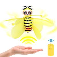 auryee Flying Ball Bee Toys,RC Infrared Induction Drone Helicopter with Shinning LED Light Hand-Controlled Flying Kids Toy for Age 4,5,6,7,8,9,10+Year Old Kid,Boys,Girls,Child Toy for Outdoor Indoor