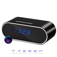 ABESTSUN WiFi Spy Camera Alarm Clock Hidden Nanny Cam,1080P Motion Detection Loop Recording Home Security Video Camera