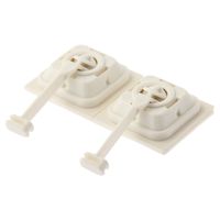 Panduit ABDCM30-A-C Dynamic Cable Manager for Panel Strain Relief, Rubber Adhesive, Nylon 6.6, 1.12 by 1.12-Inch, White (100-Pack)
