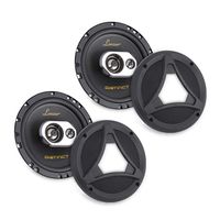 Standard 6.5'' -In. Car Speaker Size, Universal OEM Quick Replacement Component Speakers Vehicle Door & Side Panel Mount Compatible, 3-Way Stereo Pro Audio Car Speakers, (2) 6.5 -Inch Speakers- Lanzar