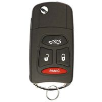 KeylessOption Just the Case Keyless Entry Remote Head Flip Key Combo Fob Shell Replacement For KOBDT04A