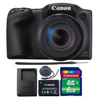 Canon PowerShot SX420 IS 20.0MP Digital Camera (Black) + 8GB Memory Card