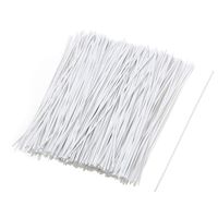 uxcell 6 Inches Plastic Twist Ties Reusable Cable Cord Wire Ties White 500pcs