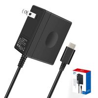 Switch Charger for Nintendo Switch/Switch Lite/Pro Controller/Switch Dock with 5ft Type C Cable,Support TV Mode,2.5 Hours Fast Travel Wall Charger,15V/2.6A AC Adapter Power Supply